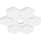 Ekena Millwork Daisy Architectural Grade PVC Contemporary Ceiling Medallion, 20"OD x 3"ID x 7"C x 1"P CMP20DY-03000 - alternate 2